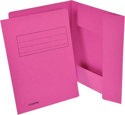 Class'ex dossiermap 3 kleppen fuchsia