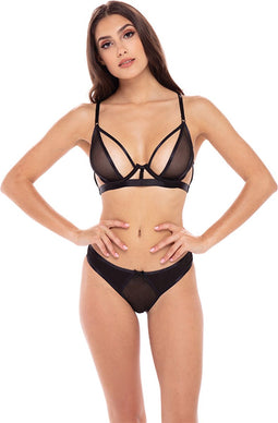 Rene Rofe Lingerie Lingerie set -S/M- NEW IN TOWN 2 PC Zwart