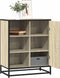 vidaXL - Dressoir - 62x35x76 - cm - bewerkt - hout - sonoma - eikenkleurig