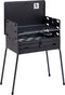 Bo-Camp - Barbecue - Koffermodel - Verstelbaar rooster - Zwart - 40x30 cm