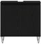 vidaXL - Wastafel - Meubel - Zwart - Eiken - 58x33x60 - cm - Gelaagd - Hout