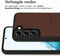 Accezz Samsung Galaxy S22 - Back Cover - Premium Leather Card Slot - Bruin