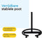 BRASQ Flipover Verrijdbaar Deluxe - 70x100 cm - Verstelbaar - Magnetisch - Zwart