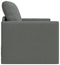 vidaXL - Vloer - Sofa - Bed - 2-in-1 - Donkergrijs - 74x77x81 - cm - Stof