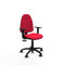 Piqueras y Crespo B1D01RP - Bureaustoel - Verstelbare hoogte met armleuning - Rood