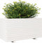 vidaXL - Plantenbak - 90x40x49,5 - cm - massief - grenenhout - wit