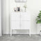 vidaXL - Hoge - kast - 80x35x100 - cm - staal - wit