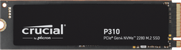Crucial P310 - NVMe SSD - 2TB - Leessnelheid 7100 MB/s - Schrijfsnelheid 6000 MB/s