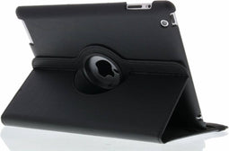 Tablet Hoes Geschikt voor iPad 2 (2011) 9.7 inch /iPad 3 (2012) 9.7 inch / iPad 4 (2012) 9.7 inch - 360° Draaibare Bookcase - Zwart