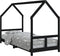 vidaXL - Kinderbedframe - 80x200 - cm - massief - grenenhout - zwart