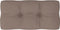 vidaXL - Palletkussen - 80x40x12 - cm - stof - taupe