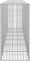 vidaXL - Schanskorfmuur - met - deksels - 300x50x100 - cm - gegalvaniseerd - staal