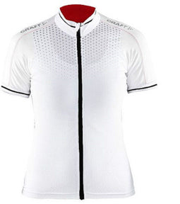 Craft Glow - Fietsshirt dames - Slim fit - Wit/Zwart (M)