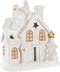 Kerstversiering DKD Home Decor Huis Besneeuwd Magnesium (38 x 21 x 45 cm) (2 Stuks)