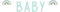 Jep-Party 'Hello Baby' Regenboog Mint 250 cm Letter Slinger 438006