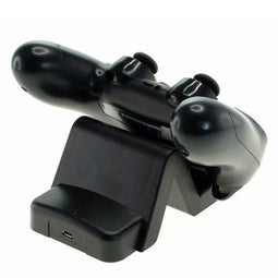 Charger suitable for the Sony PS4 controller, docking station black