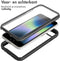 iMoshion Hoesje Geschikt voor iPhone SE (2022) / SE (2020) / 8 / 7 / 6s / 6 Hoesje - iMoshion 360° Full Protective Case - Zwart / Transparant