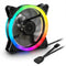 Sharkoon SHARK Blades RGB - Ventilator 120mm - Geluidssterkte 18,2dB(A) - Luchtstroom 94,8m³/h