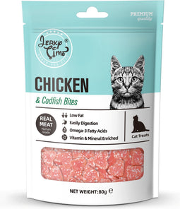Jerky Time - Chicken & Codfish Bites - Kattensnack