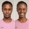Jerome Alexander, My Color Self Adjusting Foundation - Dark 30 ml - Kleurveranderende Foundation - Natuurlijk dekkende makeup met Hylaluronzuur, Niacinamide, Agrireline - 30ml - Inclusief Kabuki foundation kwast
