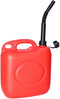 Jerrycan - rood - 10 liter - 26 x 14 x 37 cm - met schenktuit - voor brandstof - benzine / diesel