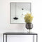 Jersey Spiegel- met zwarte messing look frame -60x60 cm