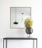 Jersey Spiegel- met zwarte messing look frame -60x60 cm