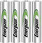 Energizer ENR Recharge Power Plus 700 AAA - Oplaadbare Batterijen - 4% Gerecycled - Zilver (4 stuks)