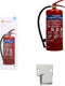 Smartwares BB6 - Poederbrandblusser 6kg - Geschikt voor brandklasse A B C - Incl ophangbeugel - Rood