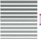 vidaXL - Zebra - rolgordijn - 145x100 - cm - stofbreedte - 140,9 - cm - donkergrijs