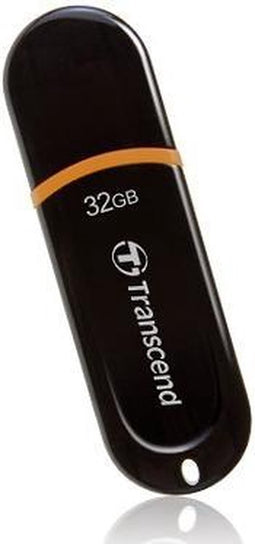 JetFlash 300 32GB - USB-Stick / Zwart-Oranje