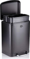 Dirt Devil Pedaalemmer 20L - Soft Close - RVS - Zwart