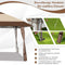 Coast - Terras Pavilion 4 m x 4 m - 3-fasen hoogteverstelling 265/275/285 cm - Beige