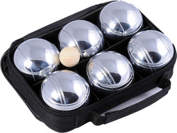 Jeu de Boules 6 bals nylon tas 3x2 ballen 720gr