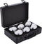 Jeu de boules set 6 ballen in zwarte aluminium koffer