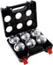 Jeu de boules set 6 ballen in zwarte aluminium koffer