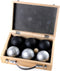 Jeu De Boules Set Gepoedercoat In Houten Doos