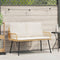 vidaXL - Tuinbank - Natuurlijk - 114x64x78 - cm - Poly - Rattan