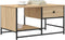 vidaXL - Salontafel - 85,5x51x45 - cm - bewerkt - hout - sonoma - eikenkleurig