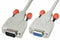 Lindy Serial Extension Cable 9DM/9DF - 10m - Serieel 9-pins - Wit