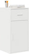vidaXL - Dressoir - Wit - 38x34,5x75 - cm - Gelaagd - Hout