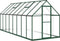 vidaXL - Tuinkas - met - basisframe - 445x169x195 - cm - aluminium - groen