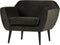 WOOOD Rocco Fauteuil - Velvet - Warm Groen - 75x92x81