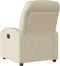 Fauteuil verstelbaar stof crèmekleurig