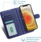 iMoshion Hoesje Geschikt voor iPhone 12 Pro / 12 Hoesje Met Pasjeshouder - iMoshion Luxe Portemonnee - Donkerblauw