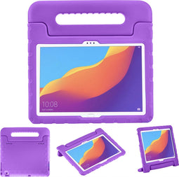 iMoshion Tablet Hoes Kinderen Geschikt voor Huawei MediaPad T5 10.1 inch - iMoshion Kidsproof Backcover met handvat - Paars