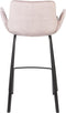 Zuiver Brit Counter Barkruk - Roze - Velvet - Set van 2