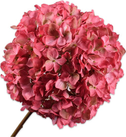 Silk-ka Kunstbloem-Zijde Hortensia Steel Roze 79 cm