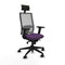 Bureaustoel met hoofdsteun Piqueras y Crespo 2D066N1 Paars
