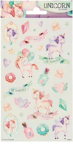 Haza Original Stickerset Unicorn Roze/groen